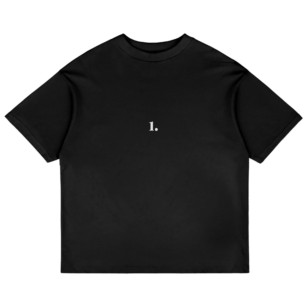 The "1" Black Cropped Shirt