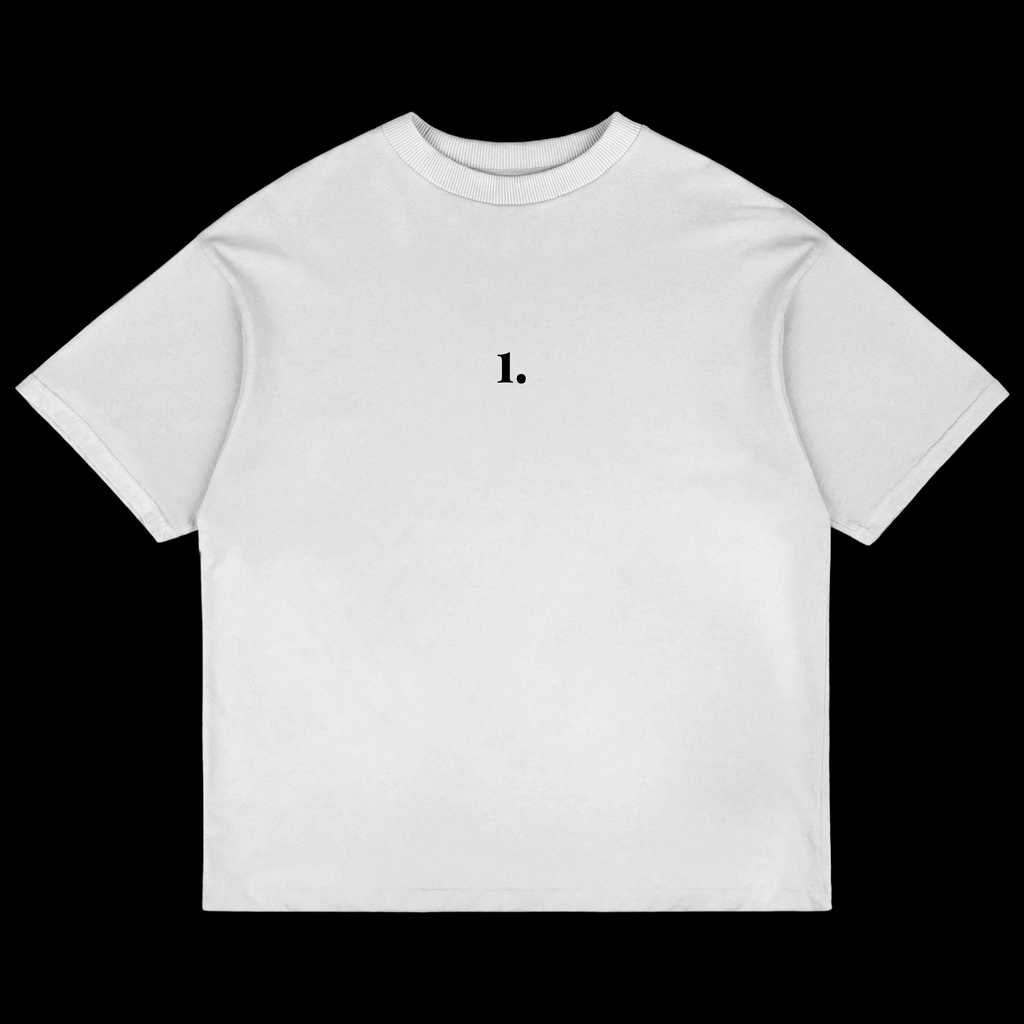 The "1" White Cropped Shirt