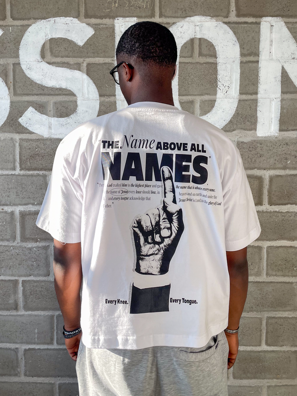 The "1" White Cropped Shirt