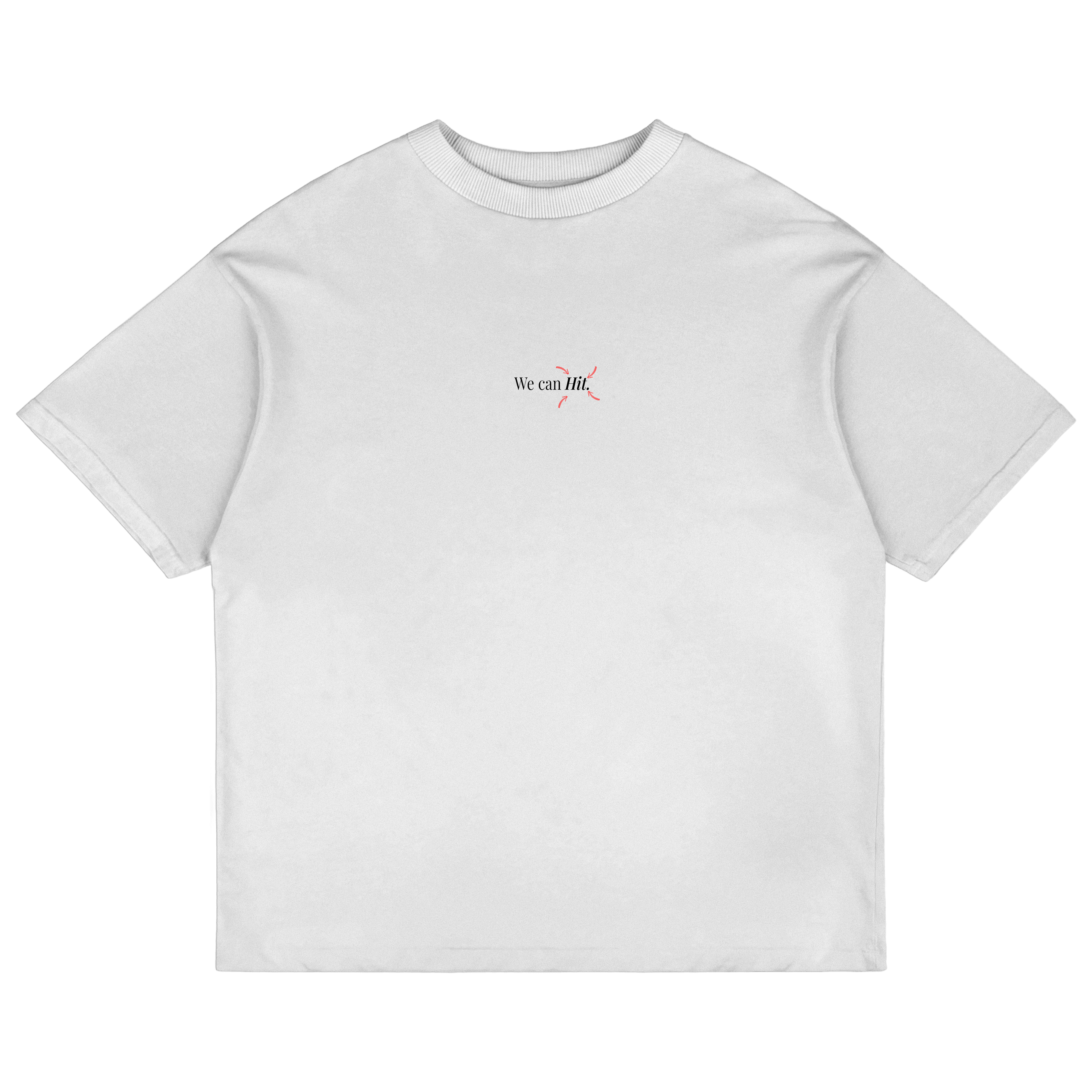 "HOLY HANDS" White Oversized Tee
