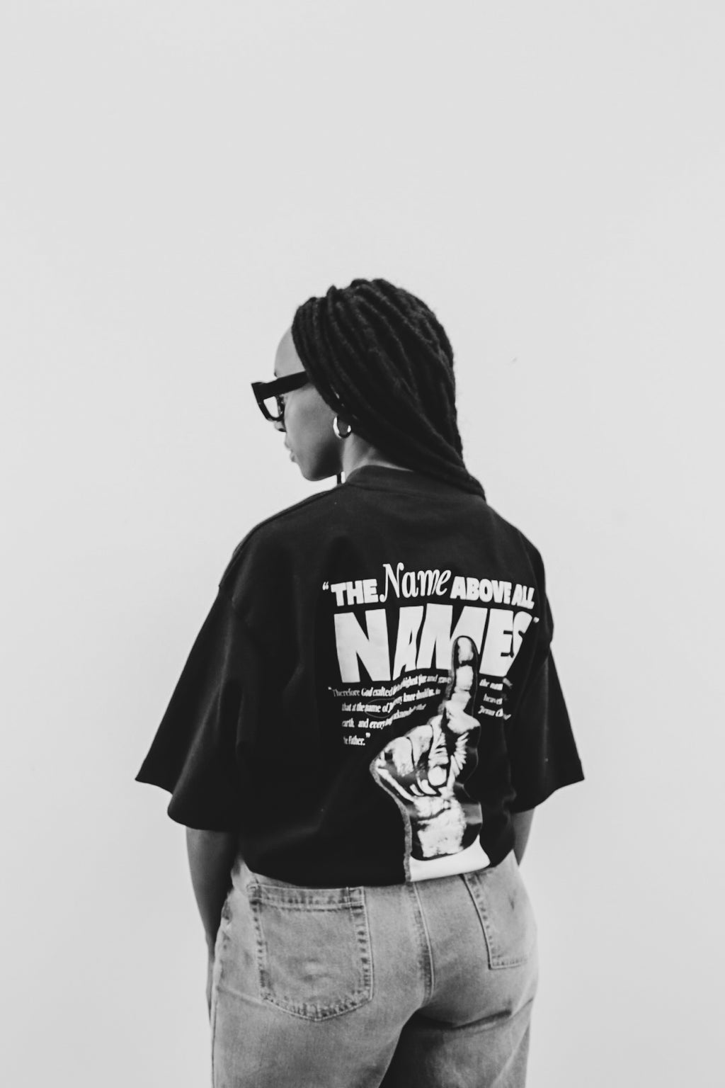 The "1" Black Cropped Shirt