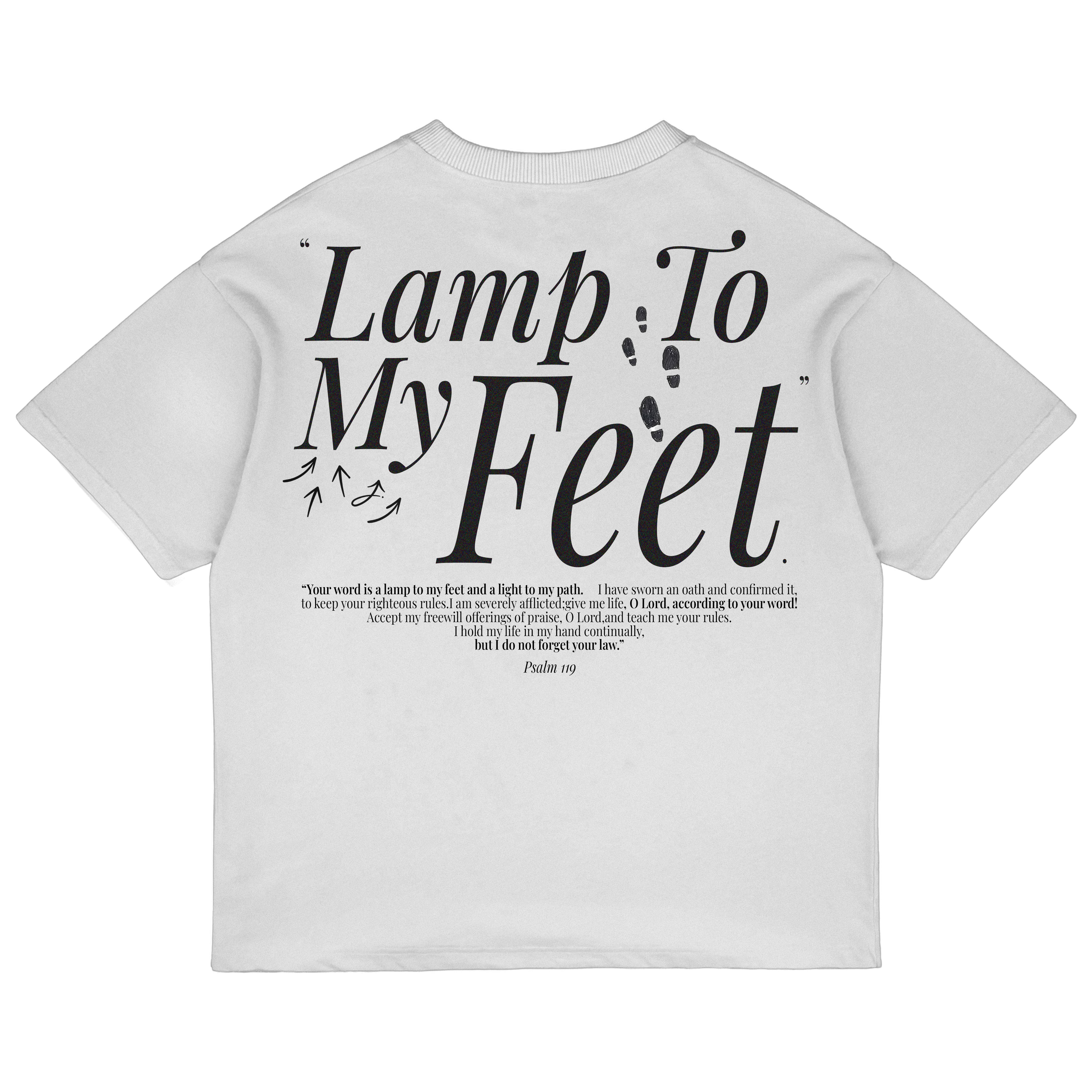 “The Lamp” Cropped White Tee